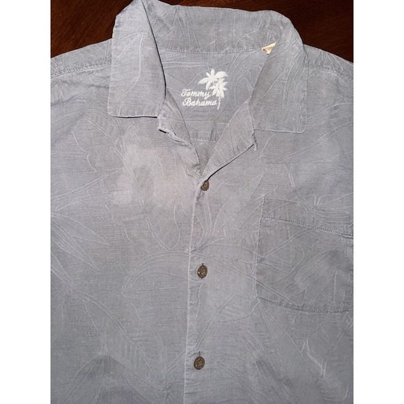 3 Tommy Bahama Mens Large Two Black and Gray 100% Silk and One Blue 100% Linen - Picture 3 of 16